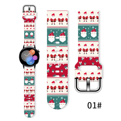 Replaceable Bracelet For Xiaomi Amazfit Christmas Series Print Strap 10