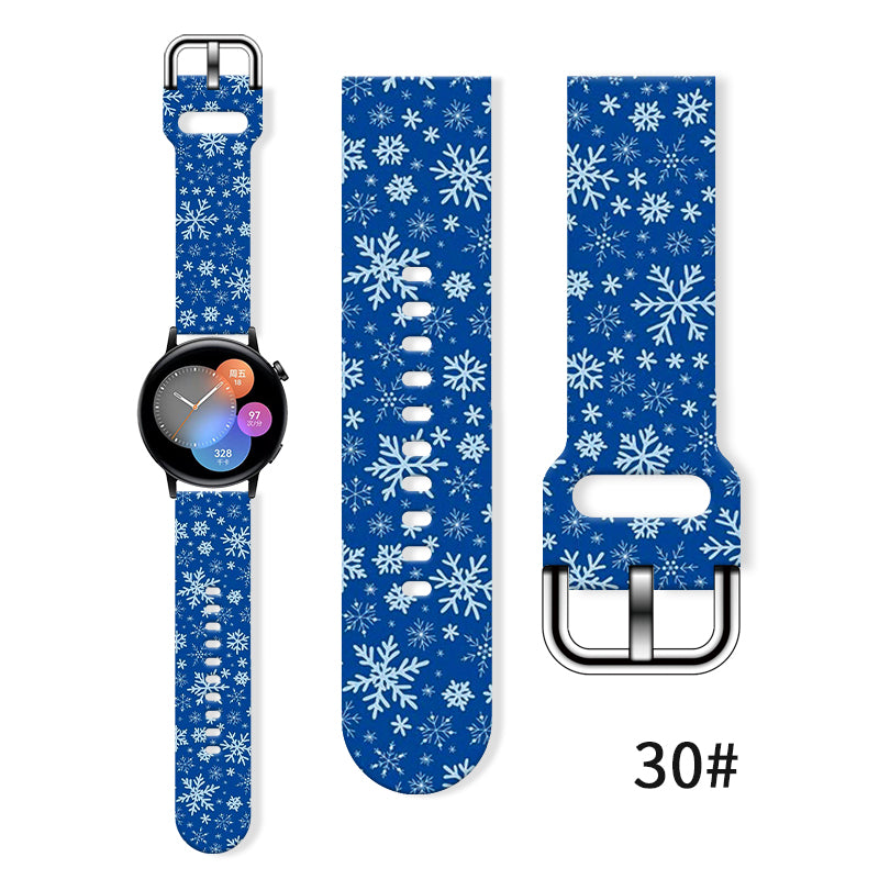 Replaceable Bracelet For Xiaomi Amazfit Christmas Series Print Strap 13