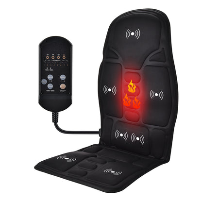 Electric Back Massager Chair Mat Infrared FullBody Heating Vibrator Car Office Home Neck Lumbar Cus 6