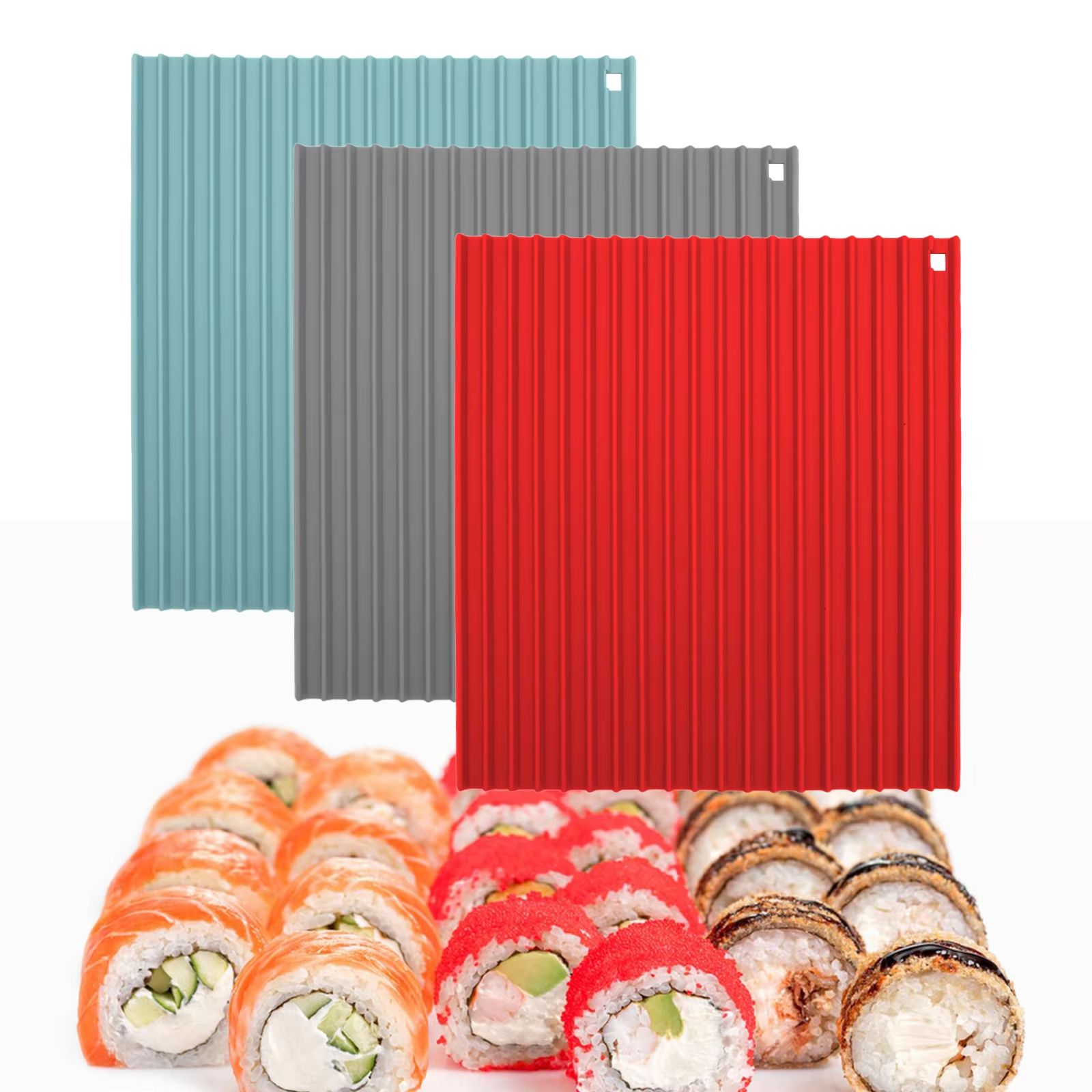 Silicone Sushi Rolling Mat – Nonstick Sushi Rolling Tool for Easy Home Sushi