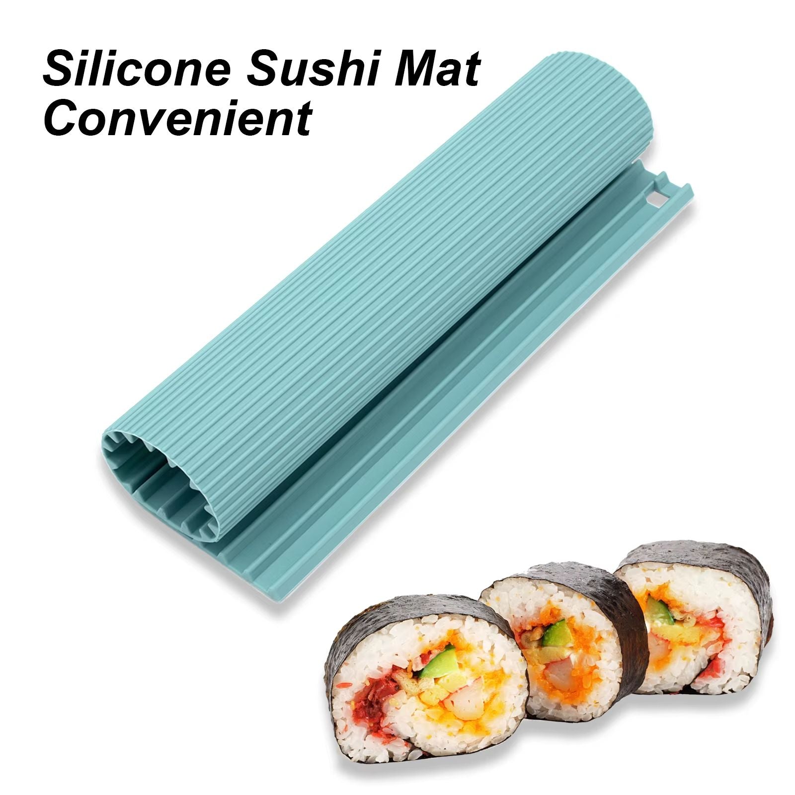 Silicone Sushi Rolling Mat  Nonstick Sushi Rolling Tool For Easy Home Sushi 5