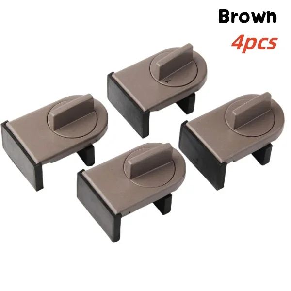 SecureHome 4Pack Adjustable Sliding Window  Door Locks  Child Safety Window Stoppers 7