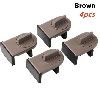 SecureHome 4Pack Adjustable Sliding Window  Door Locks  Child Safety Window Stoppers 7