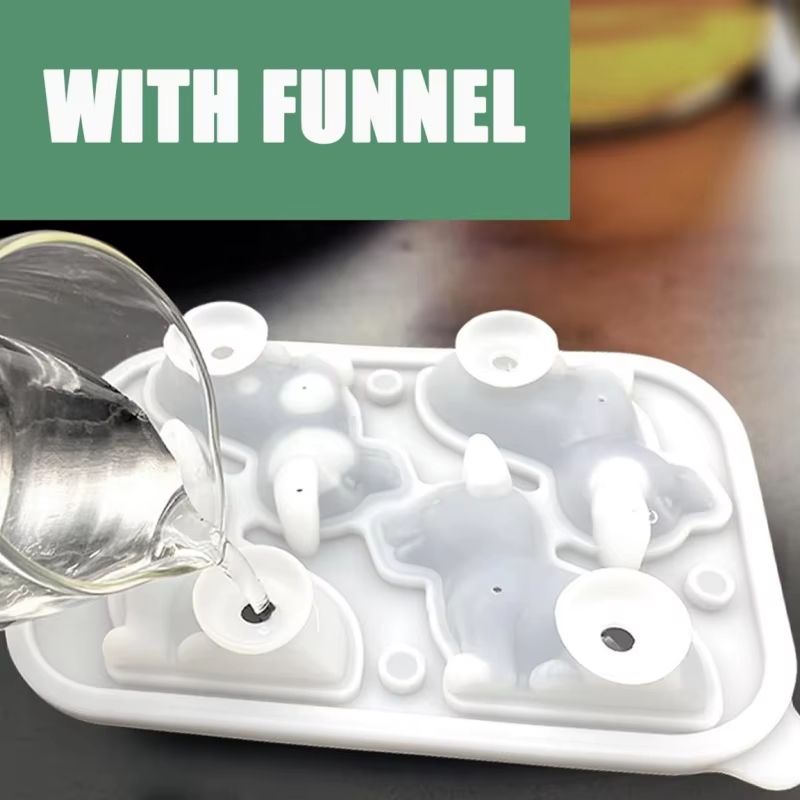 3D Corgi Silicone Ice Tray With Lid  BPAFree Ice Block Mold For Cocktails  Drinks 3
