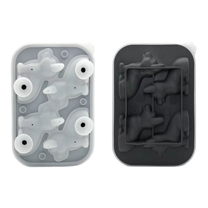 3D Corgi Silicone Ice Tray With Lid  BPAFree Ice Block Mold For Cocktails  Drinks 6