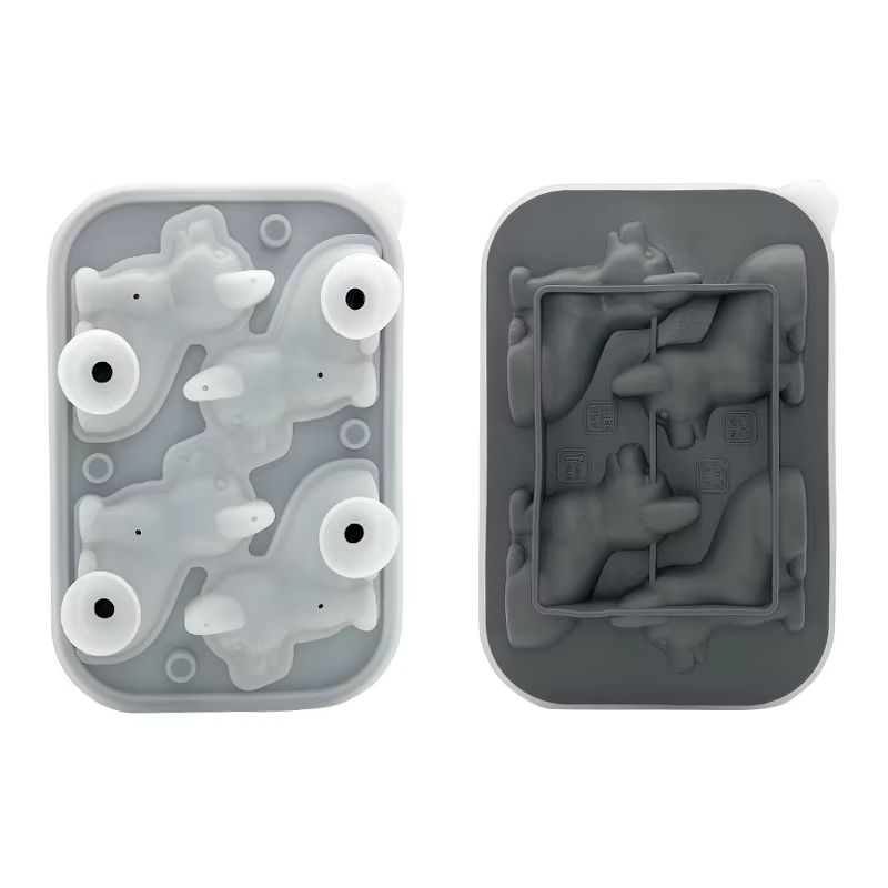 3D Corgi Silicone Ice Tray With Lid  BPAFree Ice Block Mold For Cocktails  Drinks 8