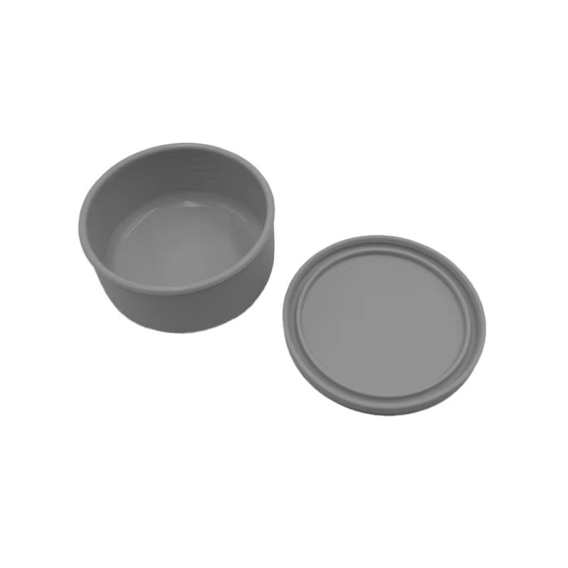 Circular Silicone Lunch Box  700ml MicrowaveSafe FreshKeeping Snack  Salad Bento Box 2