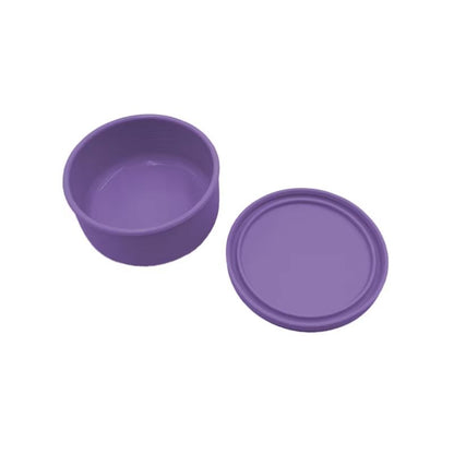 Circular Silicone Lunch Box  700ml MicrowaveSafe FreshKeeping Snack  Salad Bento Box 7
