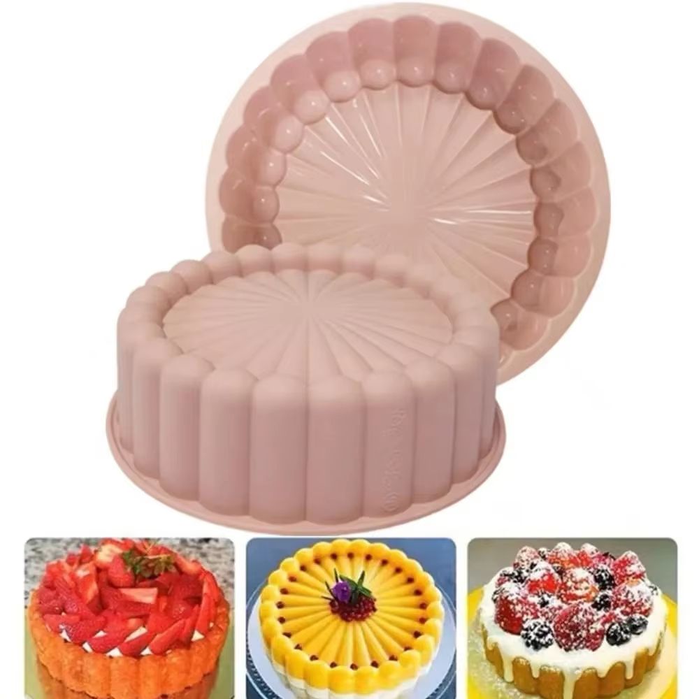 Circular Silicone Cake Mold  Sunflower DIY Baking Mousse Mold For Cakes  Desserts 5