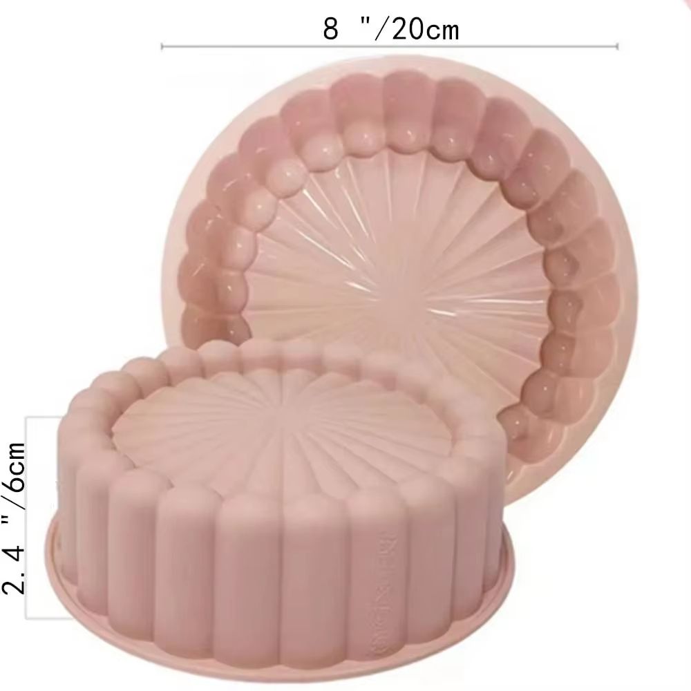 Circular Silicone Cake Mold  Sunflower DIY Baking Mousse Mold For Cakes  Desserts 7