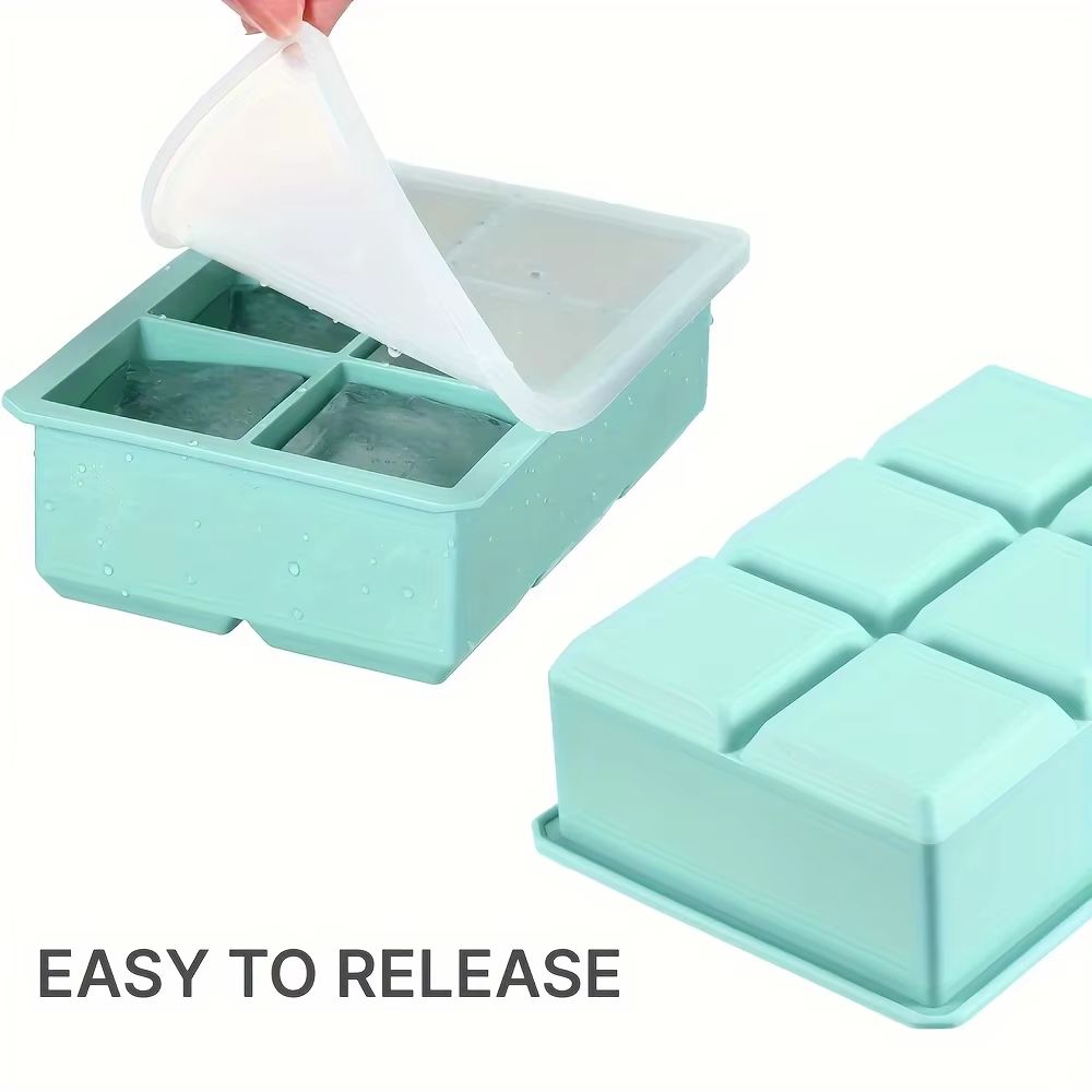 MultiGrid Silicone Ice Tray Set With Lid  468Grid Flexible Ice Cube Mold For Drinks  Cocktails 4