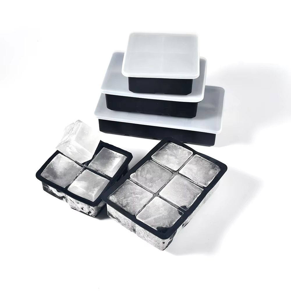 MultiGrid Silicone Ice Tray Set With Lid  468Grid Flexible Ice Cube Mold For Drinks  Cocktails 5