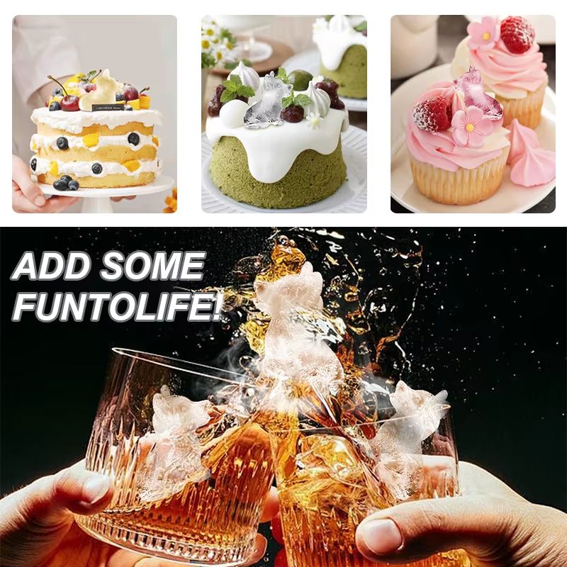 3D Corgi Silicone Ice Tray With Lid  BPAFree Dog Shape Ice Mold For Cocktails  Drinks 2