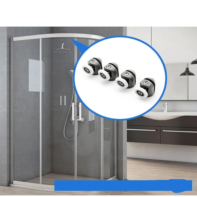 ShowerSmooth 4-Piece Sliding Door Roller Set – Shower Cabin Replacement Wheels