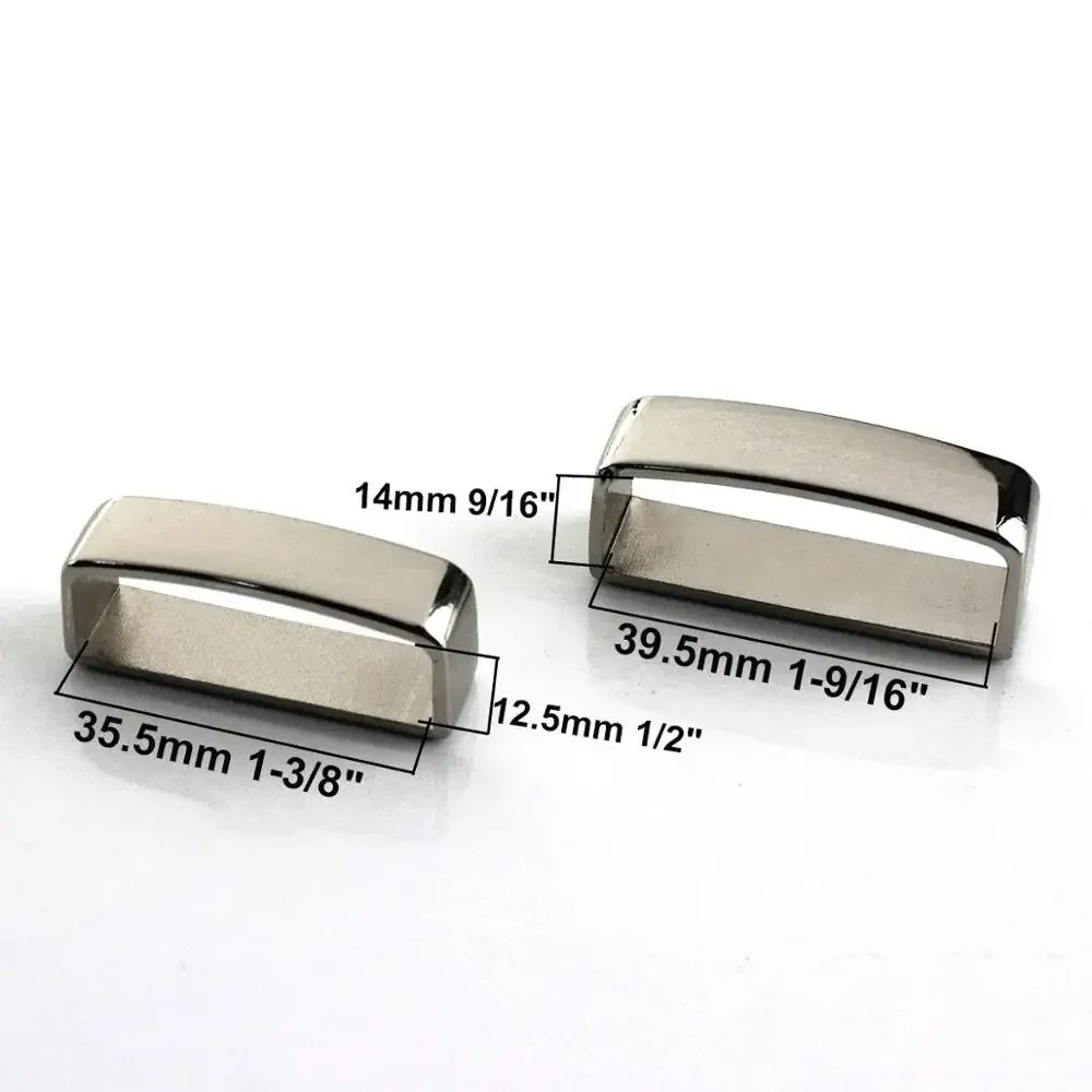 Metal DShape Belt Keeper Loop  HeavyDuty 40 Mm Strap Buckle For Leather Belts  Bags 2