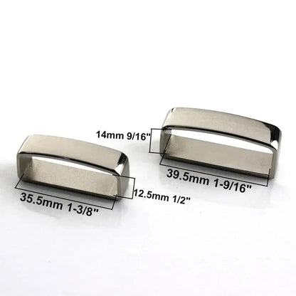 Metal DShape Belt Keeper Loop  HeavyDuty 40 Mm Strap Buckle For Leather Belts  Bags 2