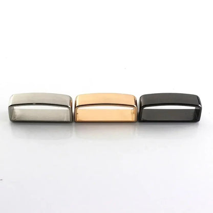 Metal DShape Belt Keeper Loop  HeavyDuty 40 Mm Strap Buckle For Leather Belts  Bags 4