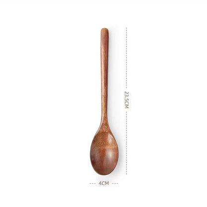 Kitchen Cooking Utensil Wooden Spoon For Soup And Tea Catering Cooking Tools Coffee And Honey Spoon