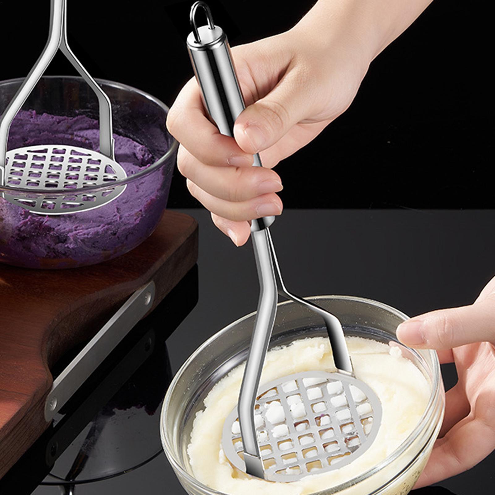 Potato Ricer Stainless Steel Manual, Garlic Masher for Creative Cooking