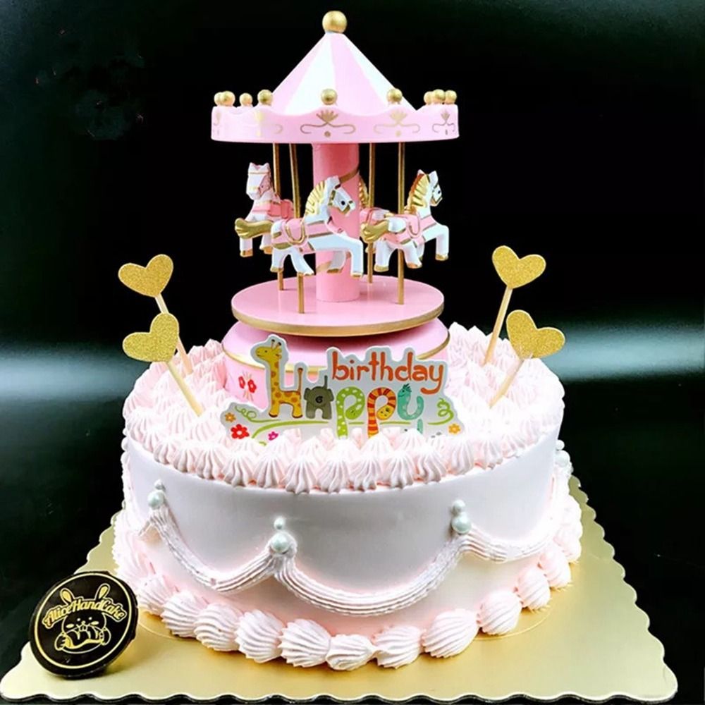 Carousel Music Box Easy Use Creative Fantasy Christmas Holiday Decor Ferris Wheel Ornaments 1