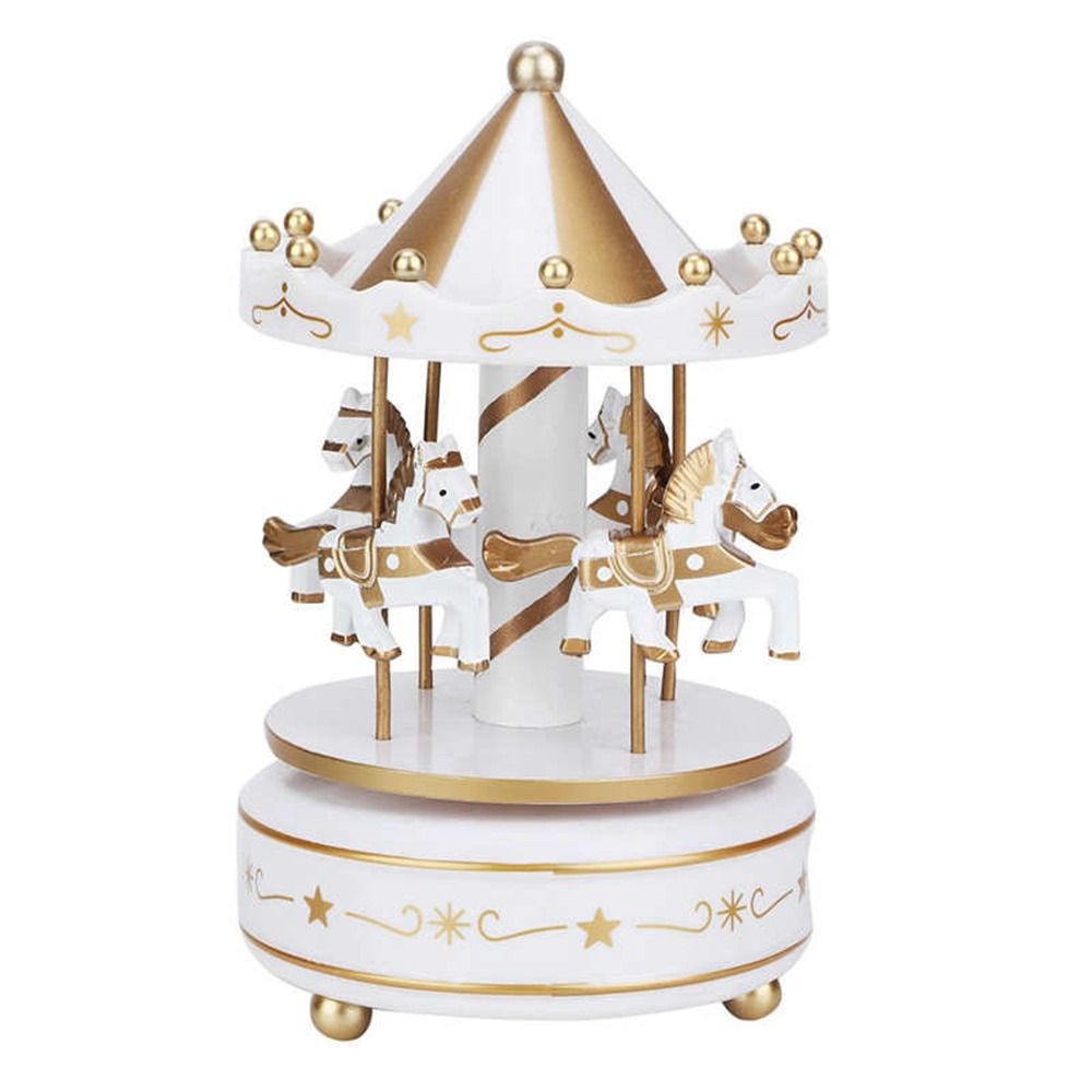 Carousel Music Box Easy Use Creative Fantasy Christmas Holiday Decor Ferris Wheel Ornaments 6