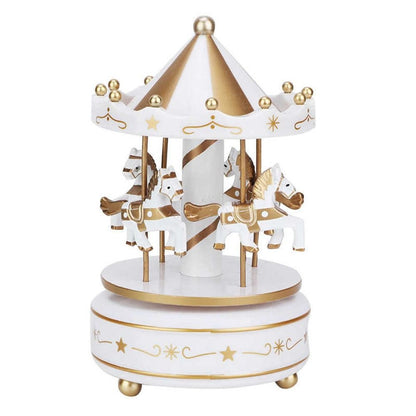 Carousel Music Box Easy Use Creative Fantasy Christmas Holiday Decor Ferris Wheel Ornaments 6