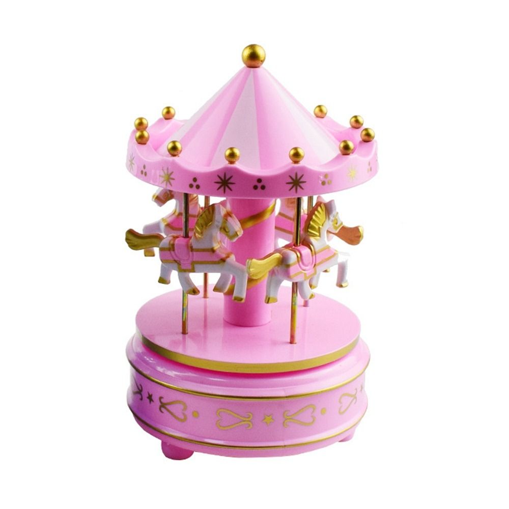 Carousel Music Box Easy Use Creative Fantasy Christmas Holiday Decor Ferris Wheel Ornaments 8