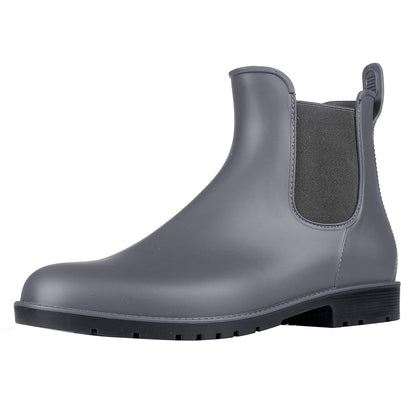 Waterproof Slip On Bebealy Womens Short Rain Boots NonSlip Ankle Booties Garden Outdoor Boots 9