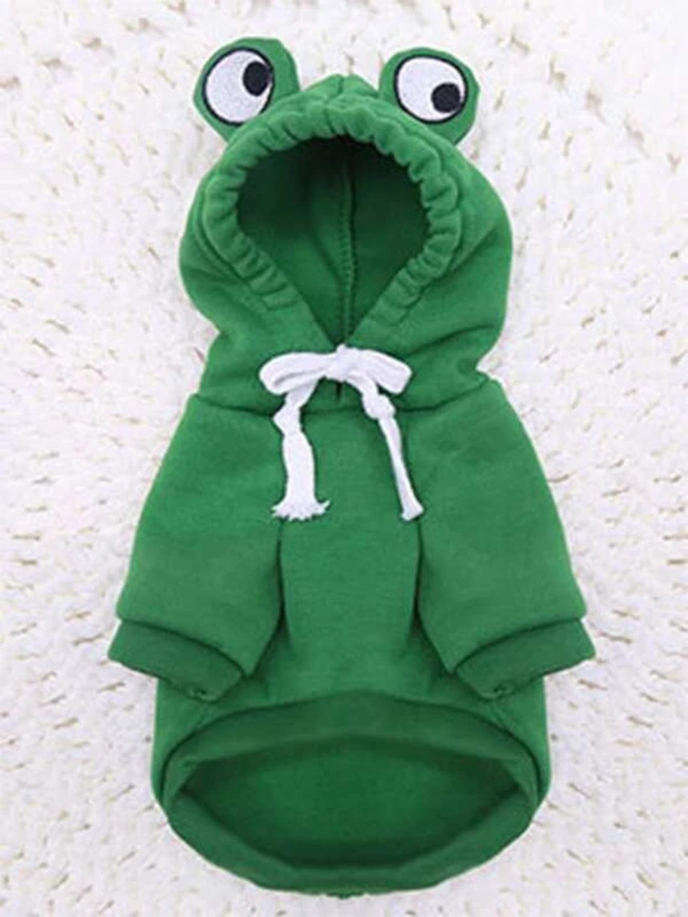 Cute Frog Pet Sweater Green Dog Hoodie For Small Dogs Fun Design Keep Your Pup Cozy And Stylish 6