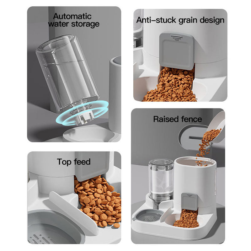 Large Capacity Automatic GravityFed Cat Water Dispenser  Feeder  SpillProof OnePiece Design 5