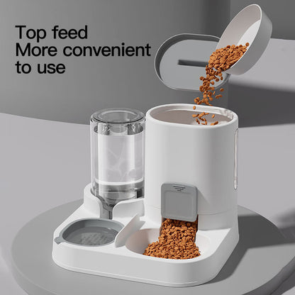 Large Capacity Automatic GravityFed Cat Water Dispenser  Feeder  SpillProof OnePiece Design 7