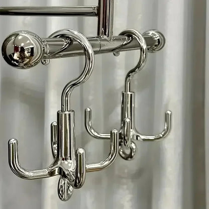 Punch-Free Claw Rotation Coat Hanger, Multifunctional Storage Rack