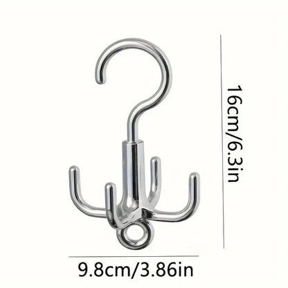 Punch-Free Claw Rotation Coat Hanger, Multifunctional Storage Rack
