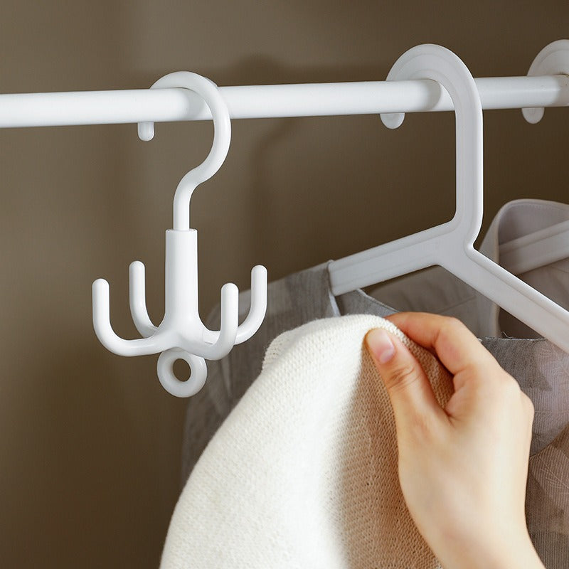 Punch-Free Claw Rotation Coat Hanger, Multifunctional Storage Rack