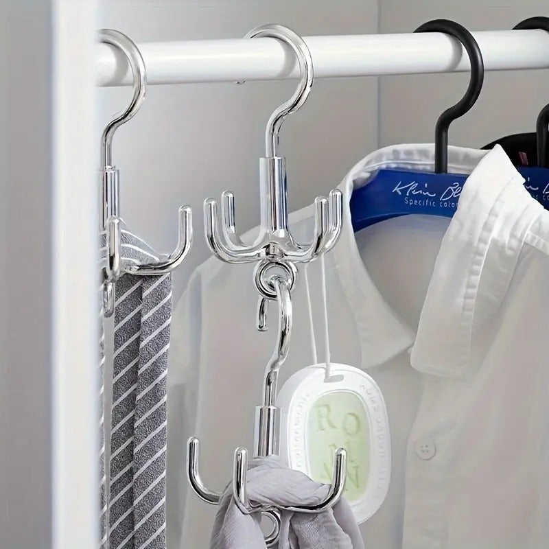 Punch-Free Claw Rotation Coat Hanger, Multifunctional Storage Rack