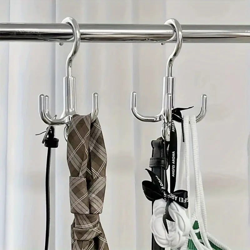 Punch-Free Claw Rotation Coat Hanger, Multifunctional Storage Rack