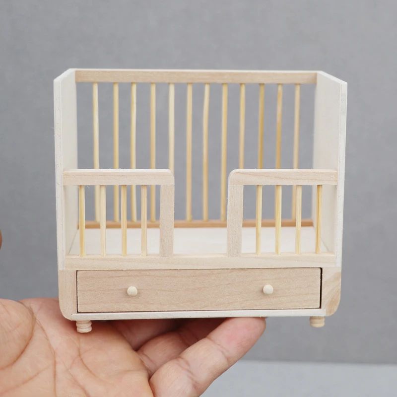 Miniature Baby Crib For 1 12 Dollhouses 2