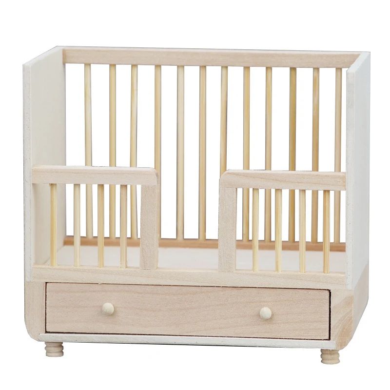 Miniature Baby Crib For 1 12 Dollhouses 3