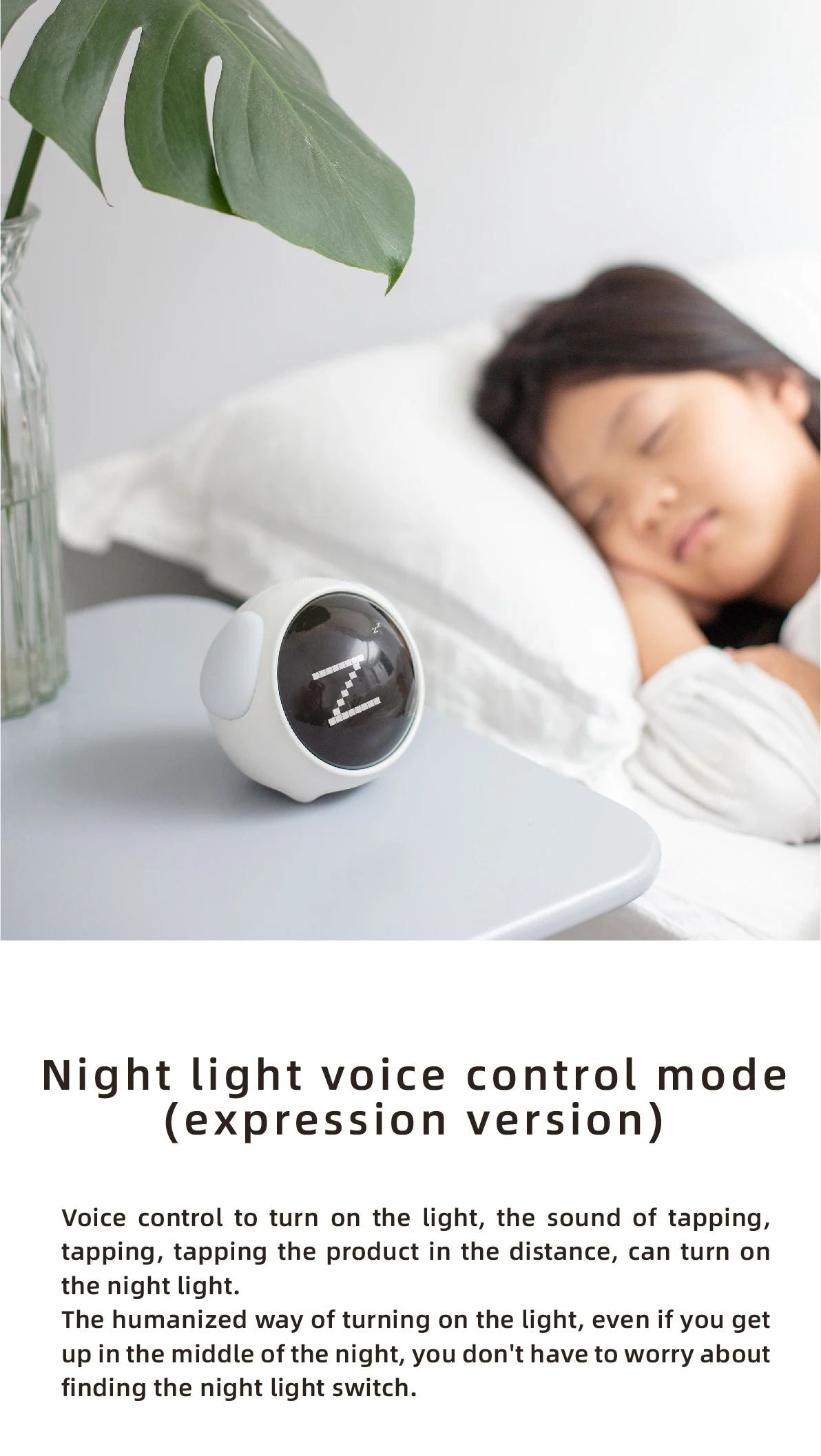 Cute Kids Digital Alarm Clock With Light And Emoji Display 11