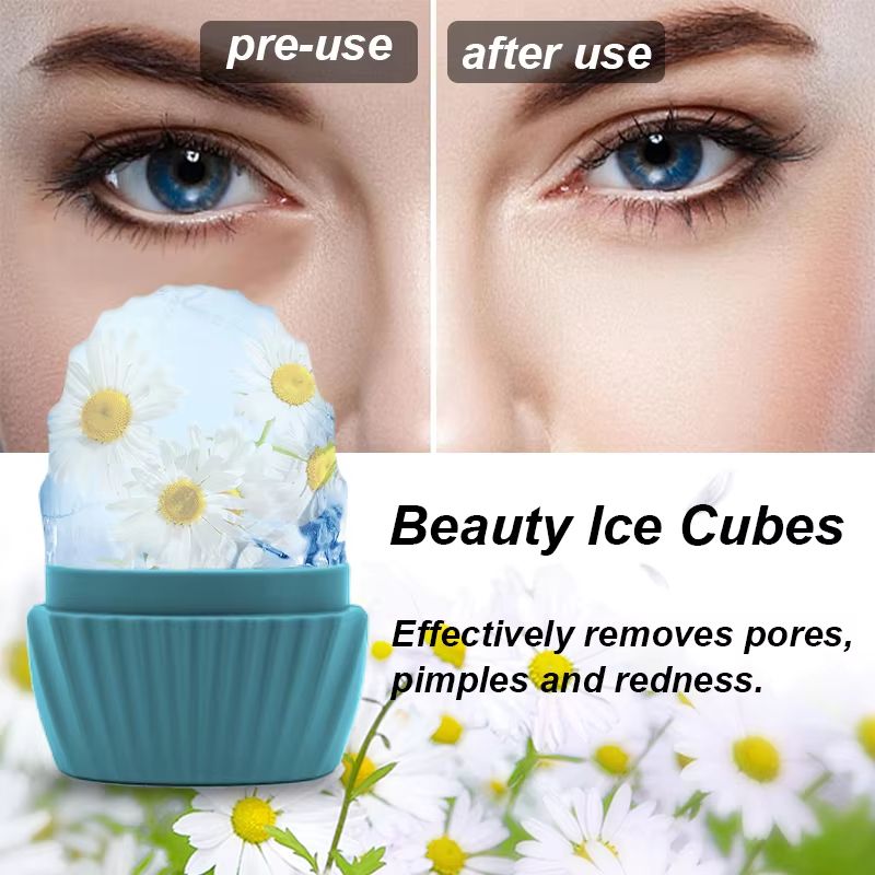 Face  Eye Beauty Ice Roller Mold  Silicone Facial Ice Grid For Bright Refreshed Skin 3