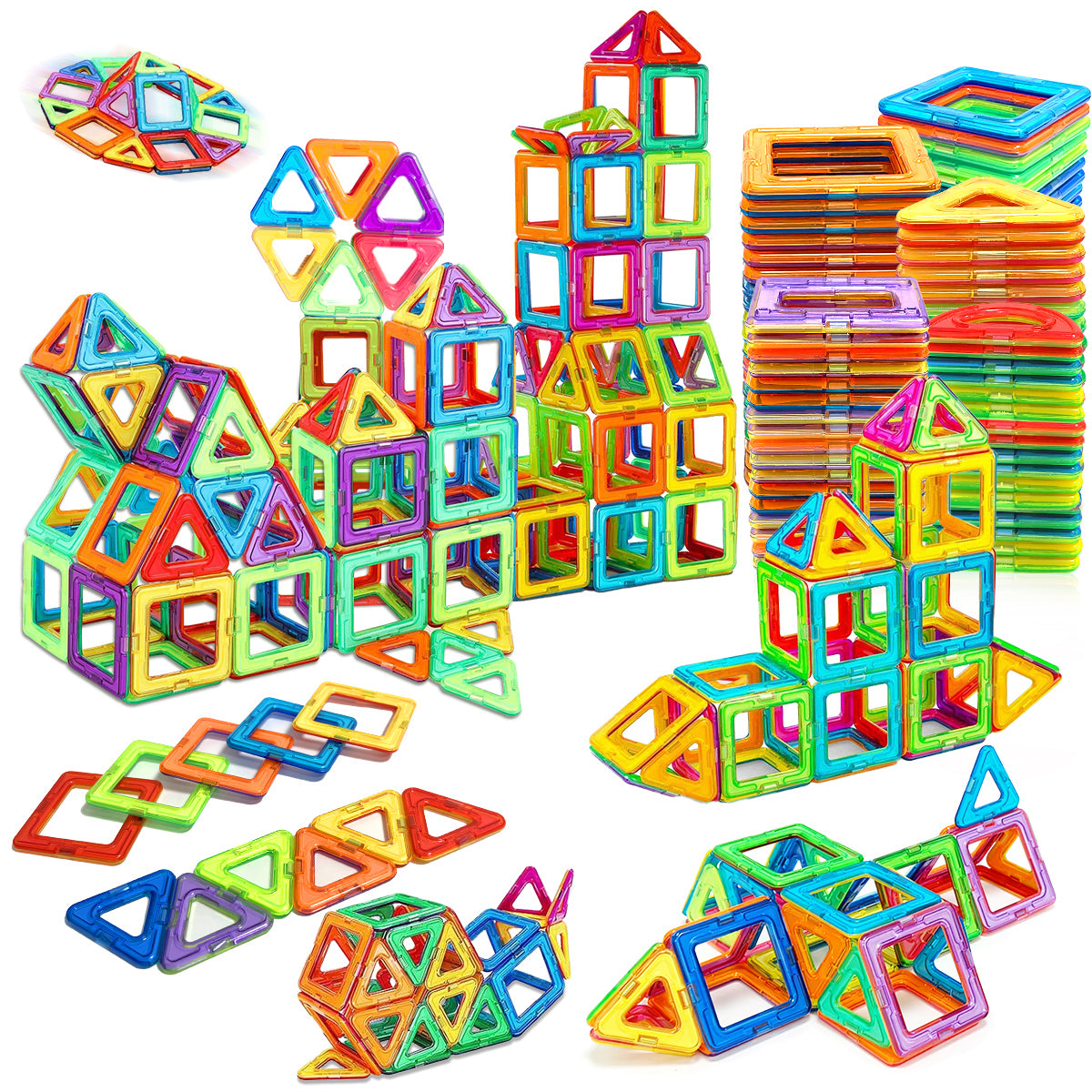 Educational Magnet Toys, Medium Size Magnetic Building Blocks for Kids
