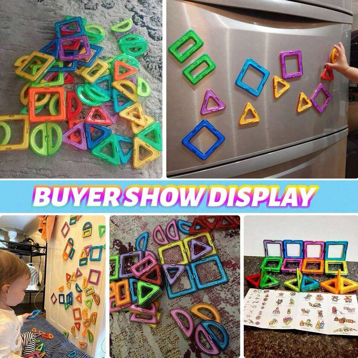 Educational Magnet Toys Medium Size Magnetic Building Blocks For Kids 2