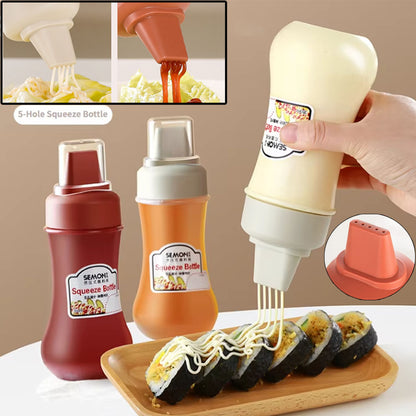 Porous Squeeze Sauce Bottle For Ketchup BBQ Sauces Honey Salad Dressing Oil Kitchen Condiment Dispe 1
