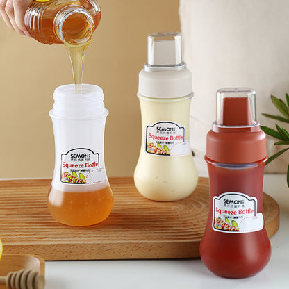 Porous Squeeze Sauce Bottle For Ketchup BBQ Sauces Honey Salad Dressing Oil Kitchen Condiment Dispe 3