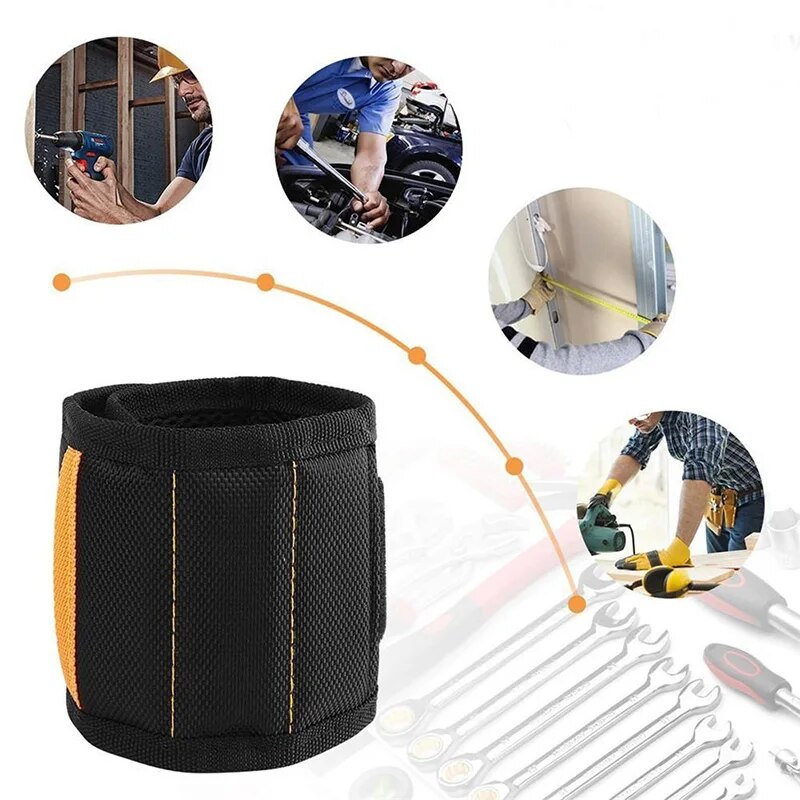 Magnetic Wristband For Holding ScrewsNailsDrilling BitsWrist Tool Holder Belts With Strong Magnetsf 4