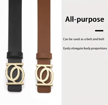 Womens Classic PU Leather Belt 1