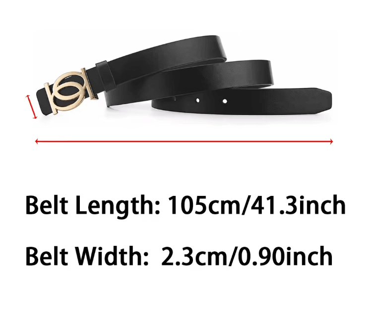 Womens Classic PU Leather Belt 2