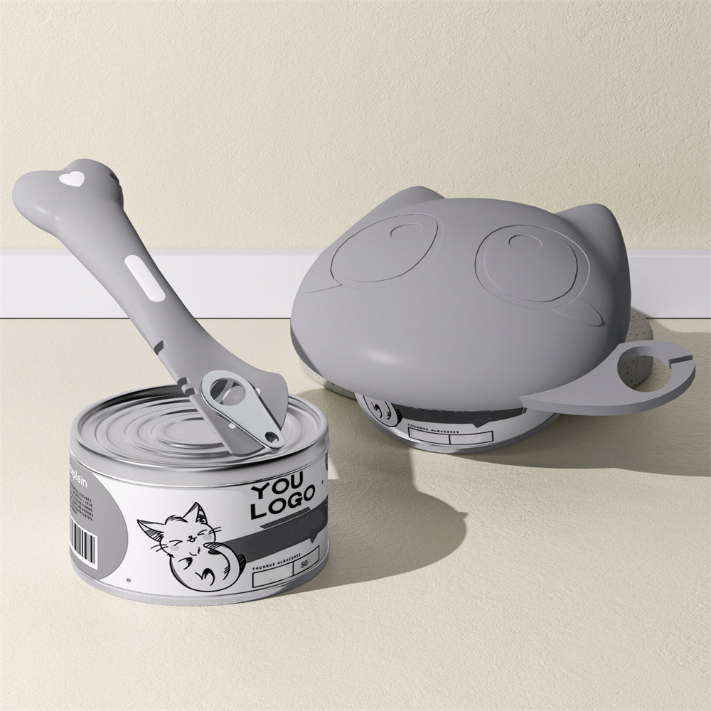 Multifunctional Pet Wet Food Feeding Scoop Silicone Cat Food Can Lid And Spoon Set Can Opener For S 2