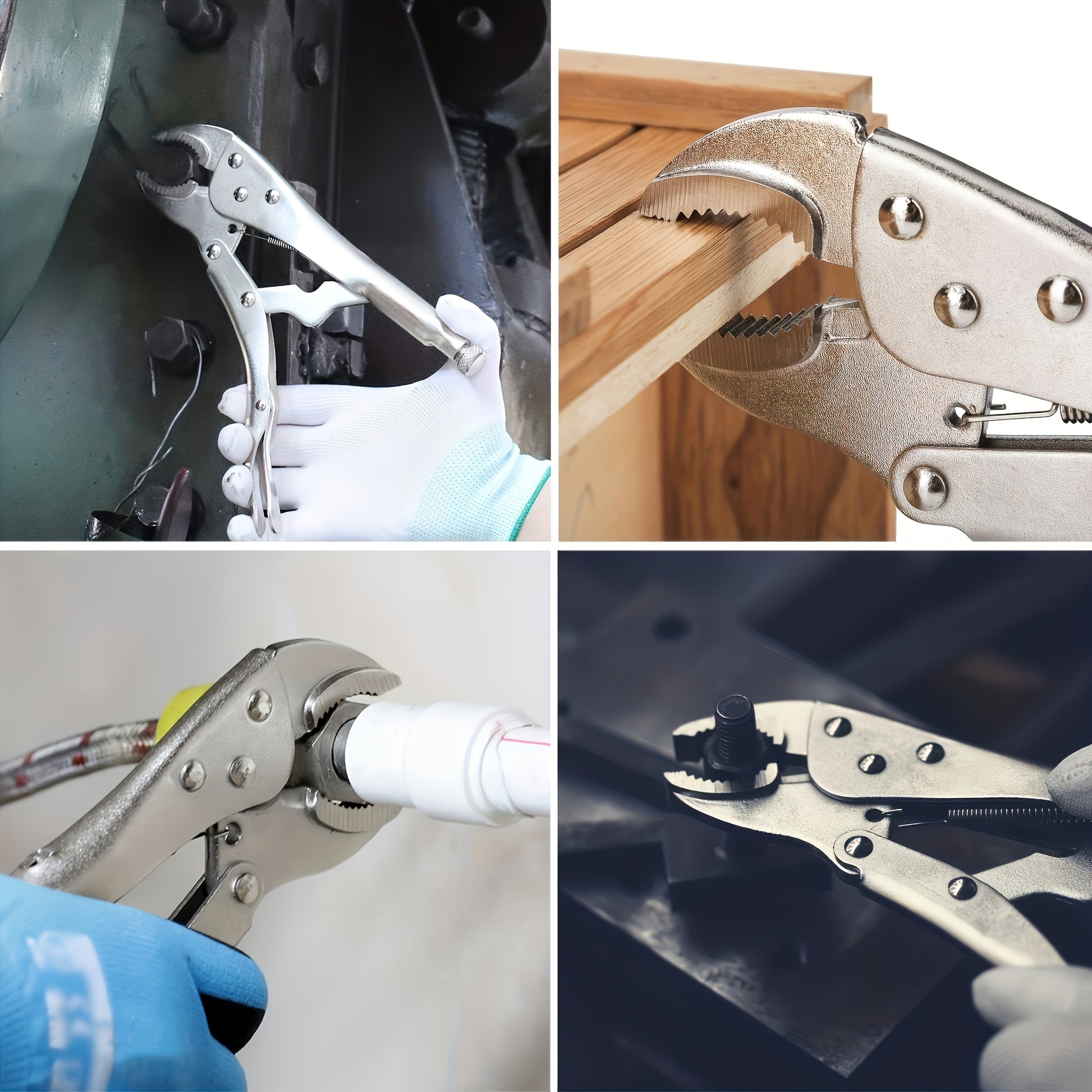 Multifunctional Pressure Pliers – Heavy Duty Locking Pliers with Adjustable Metal Face Clamp for Woodworking and Welding