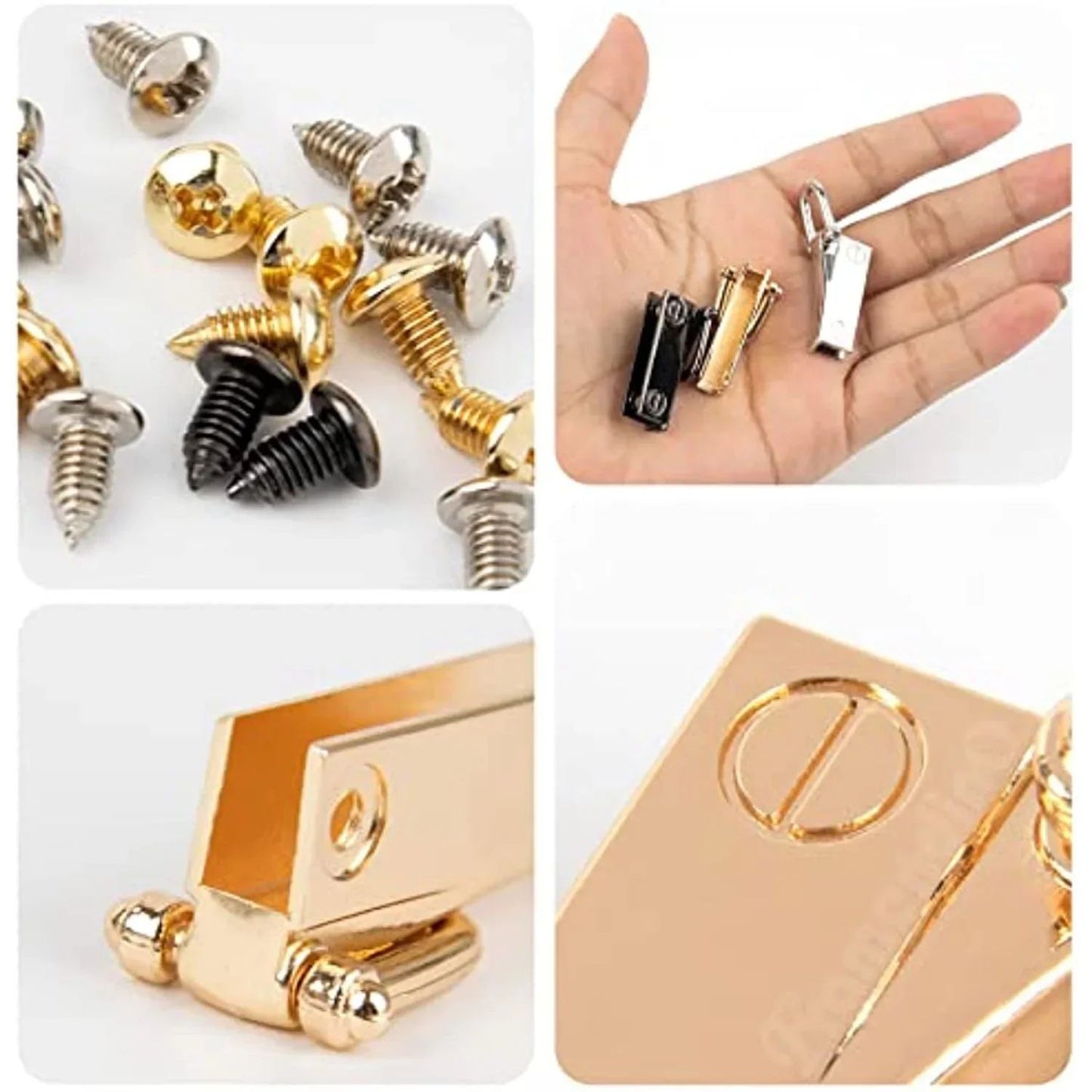 Metal SideClip DRing Bag Buckle Connector 2 Pcs  Durable Purse Hardware For DIY Bags  Strap Replace 3